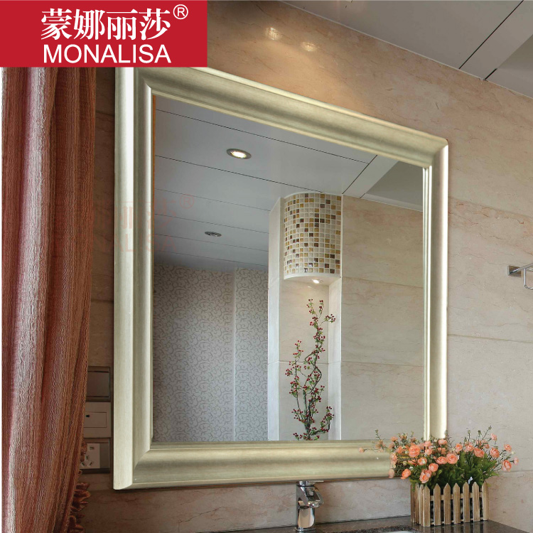 欧式复古宫廷浴室镜5mm银镜防水卫生间镜子